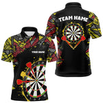 Blisscorners Personalized Graffiti Dart Shirt For Men Custom Funny Darts Jersey Team Polo & Quarter Zi LM2206