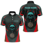 Blisscorners Spartan Skull Style Warrior Men's Darts Team Shirt - Personalized Name For Players LM1506