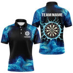 Blisscorners Dripping Water Dartboard Darts Shirt For Men - Name Personalization Darts Jersey