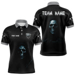 Blisscorners Haunting Black Skulls Reaper Darts Team Shirt For Men - Custom Team & Player Name LM1625