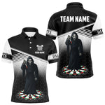 Maxxcorners The Grim Dartboard Custom Black Darts Shirt For Men - Personalized Name For Players MT0307
