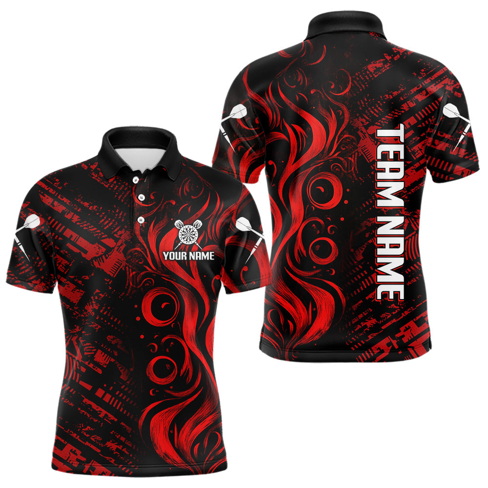 Blisscorners Grunge Style Dart Arrows Custom Red Dart Shirt For Men, Dart Team Jerseys