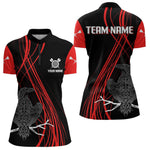 Blisscorners Custom Red Lines Celtic Raven Dart Arrows Dart Shirt For Men, Dart Team Jerseys