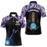 Blisscorners Mystic Sorcerer Dartboard Men's Magical Darts Shirt - Custom Name For Darts Jersey MT1706
