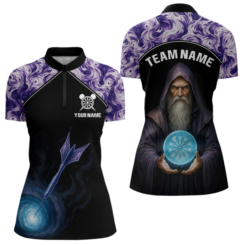 Blisscorners Mystic Sorcerer Dartboard Men's Magical Darts Shirt - Custom Name For Darts Jersey MT1706