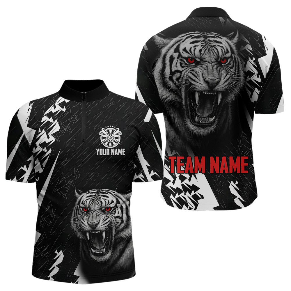 Blisscorners Dark Lion Dartboard Men's Darts Polo Shirt - Custom Name For PlayersLM1307