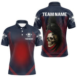 Blisscorners Dark Crow And Skull Dart Team Shirt For Men - Name Personalization Darts Jersey