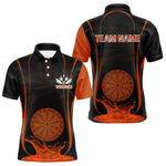 Blisscorners Orange Water Lightning Dartboard & Fish Darts Shirt For Men - Custom Name & Team LM3006