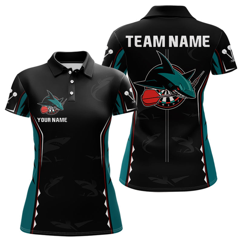 Blisscorners Azure Shark Holding Dart Arrow Darts Shirt For Men - Custom Dart Player Jersey MT2306