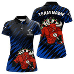 Blisscorners Maroon & White Bull Holding Dart Arrow Darts Shirt For Men - Custom Team Name LM1625