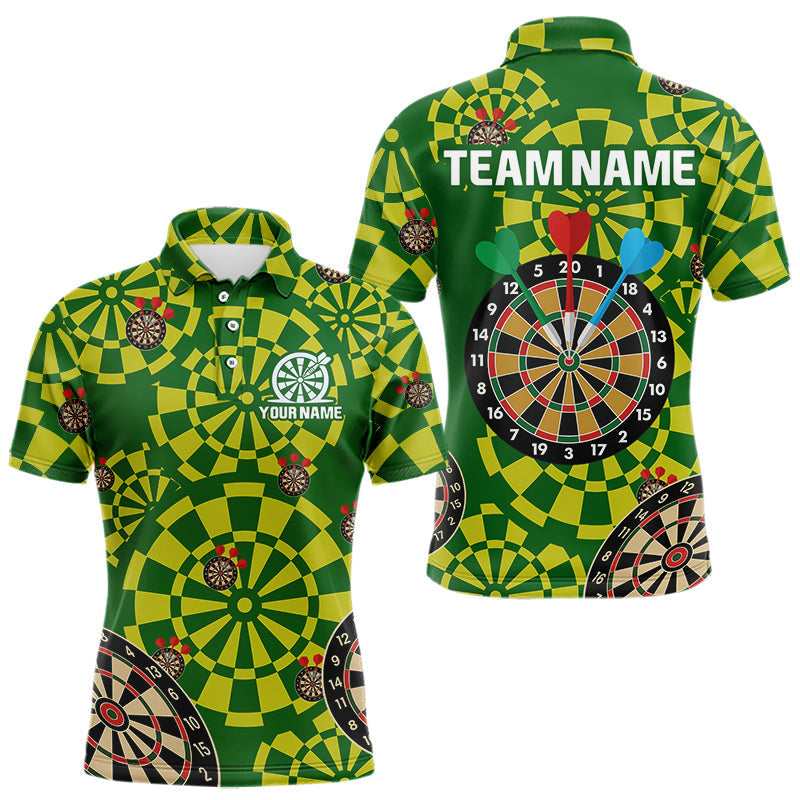 Blisscorners Multi Color Dartboard & Dart Arrows Men's Darts Shirt - Custom Name For Darts Jersey