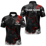 Blisscorners Black Darts Wolf Shirt Grunge Pattern For Men - Custom Team & Player Name LM1625