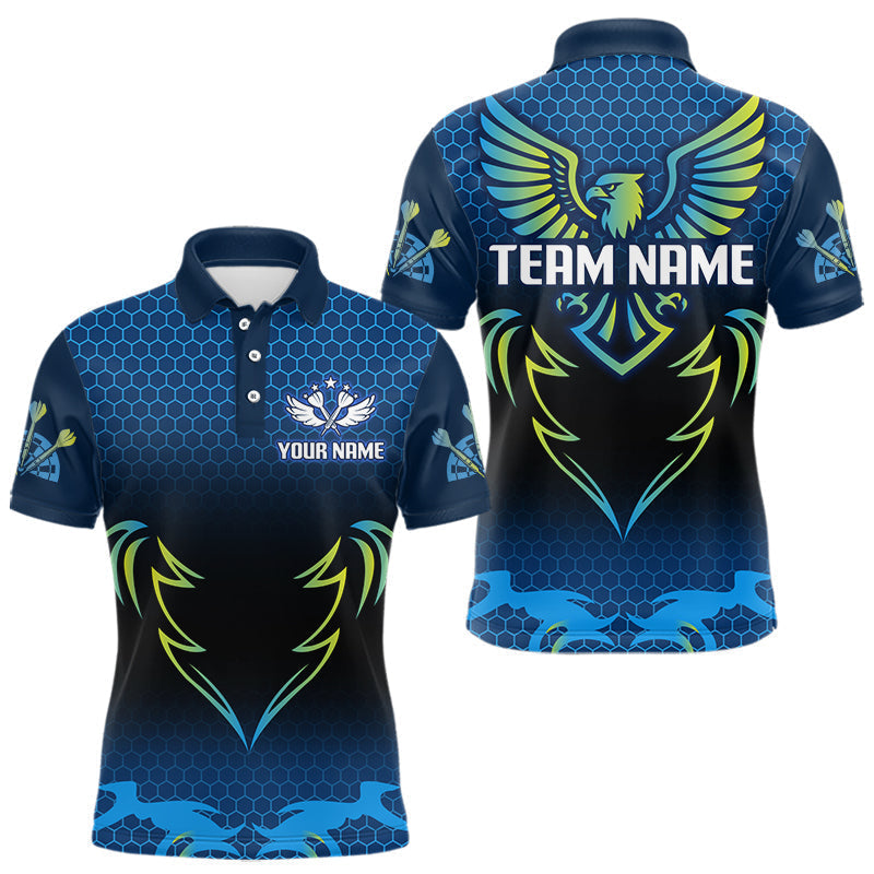 Blisscorners Colorful Phoenix Halftone Pattern Darts Shirt For Men - Custom Team & Player Name LM1625
