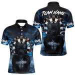 Blisscorners Bulldog Play Darts Men's Polo Shirt Darts Jersey Custom Name For Players MT1007