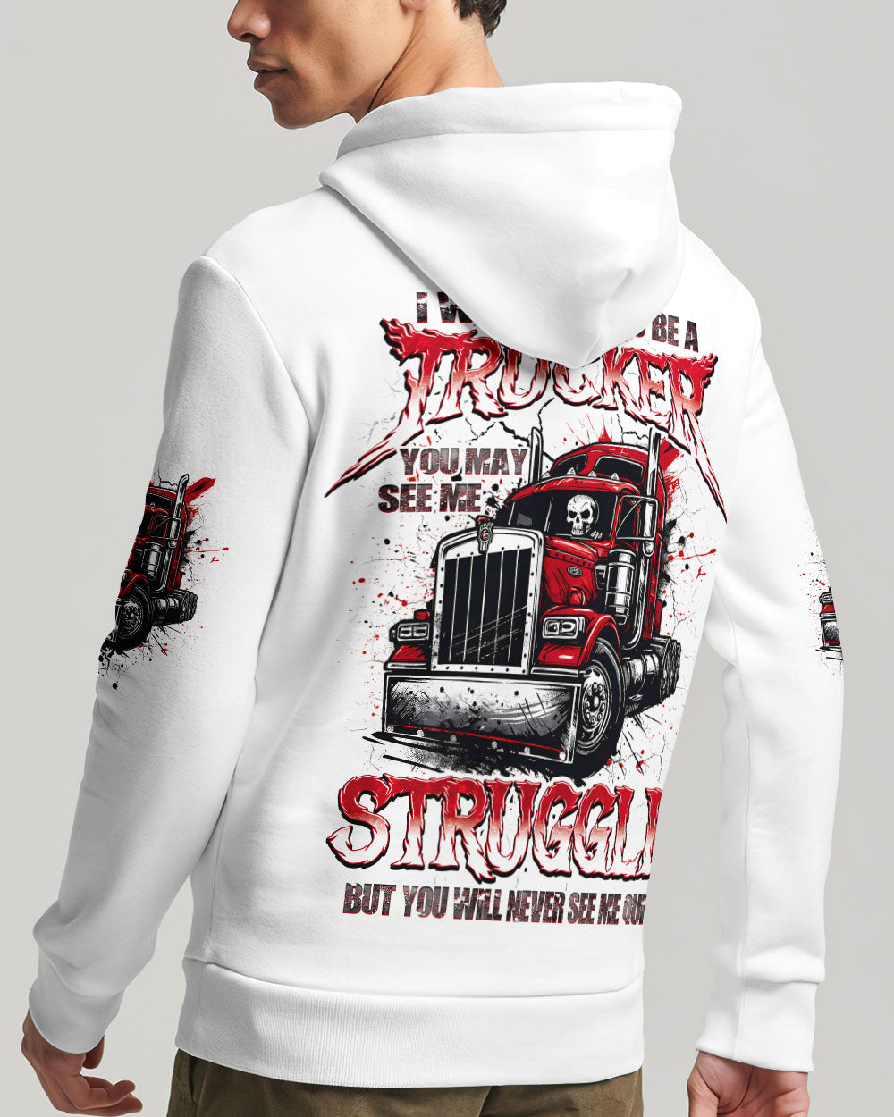BLISSCORNERS OLD TRUCKERS NEVER DIE SKULL ALL OVER PRINT