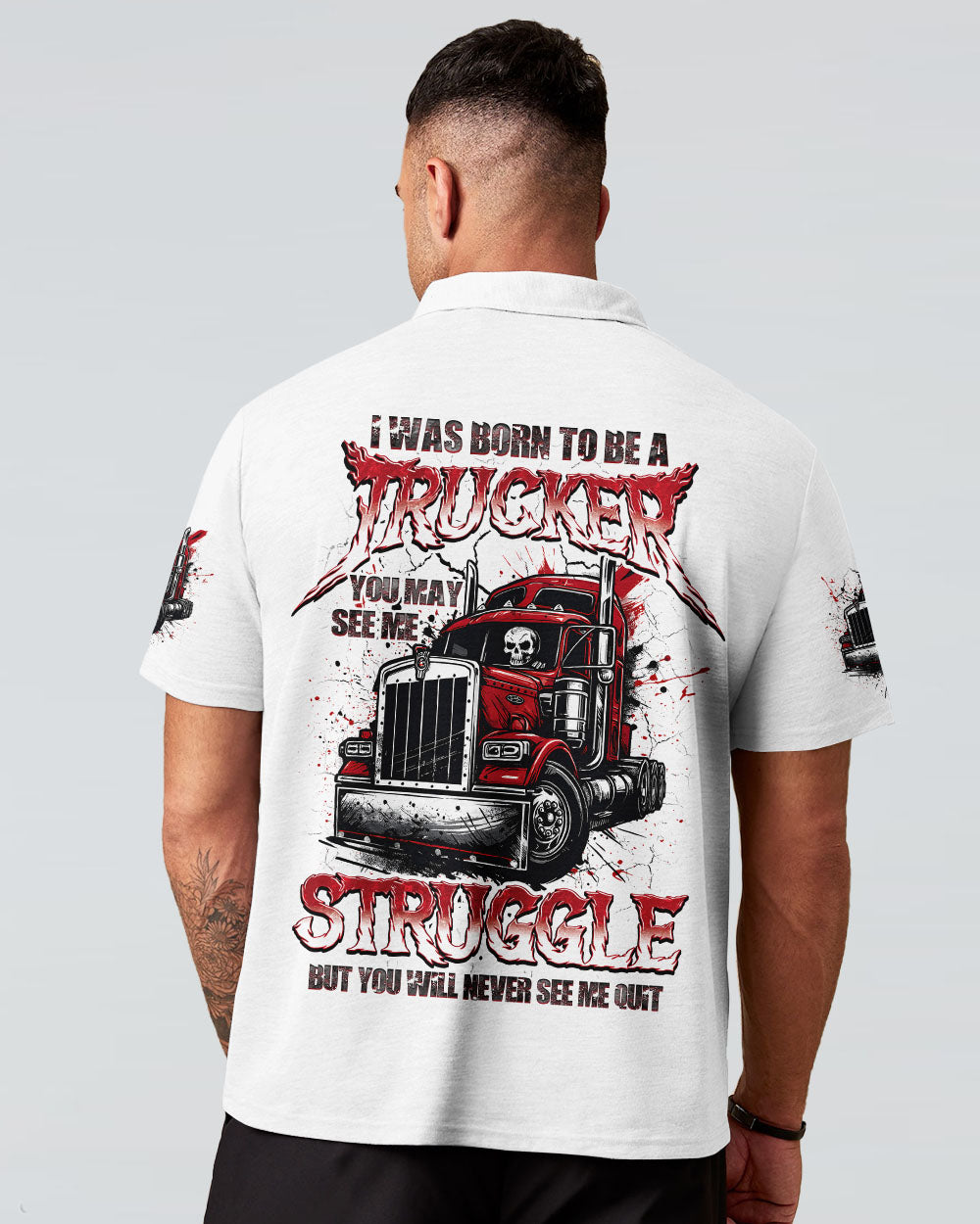 BLISSCORNERS OLD TRUCKERS NEVER DIE SKULL ALL OVER PRINT