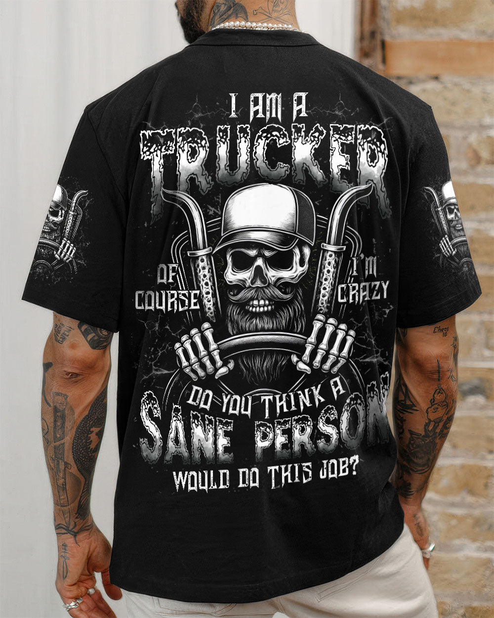 BLISSCORNERS MECHANIC WARNING FLYING TOOLS REAPER SKULL ALL OVER PRINT