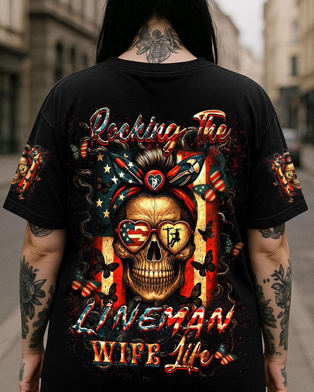 BLISSCORNERS LINELIFE'S WIFE SKULL ALL OVER PRINT