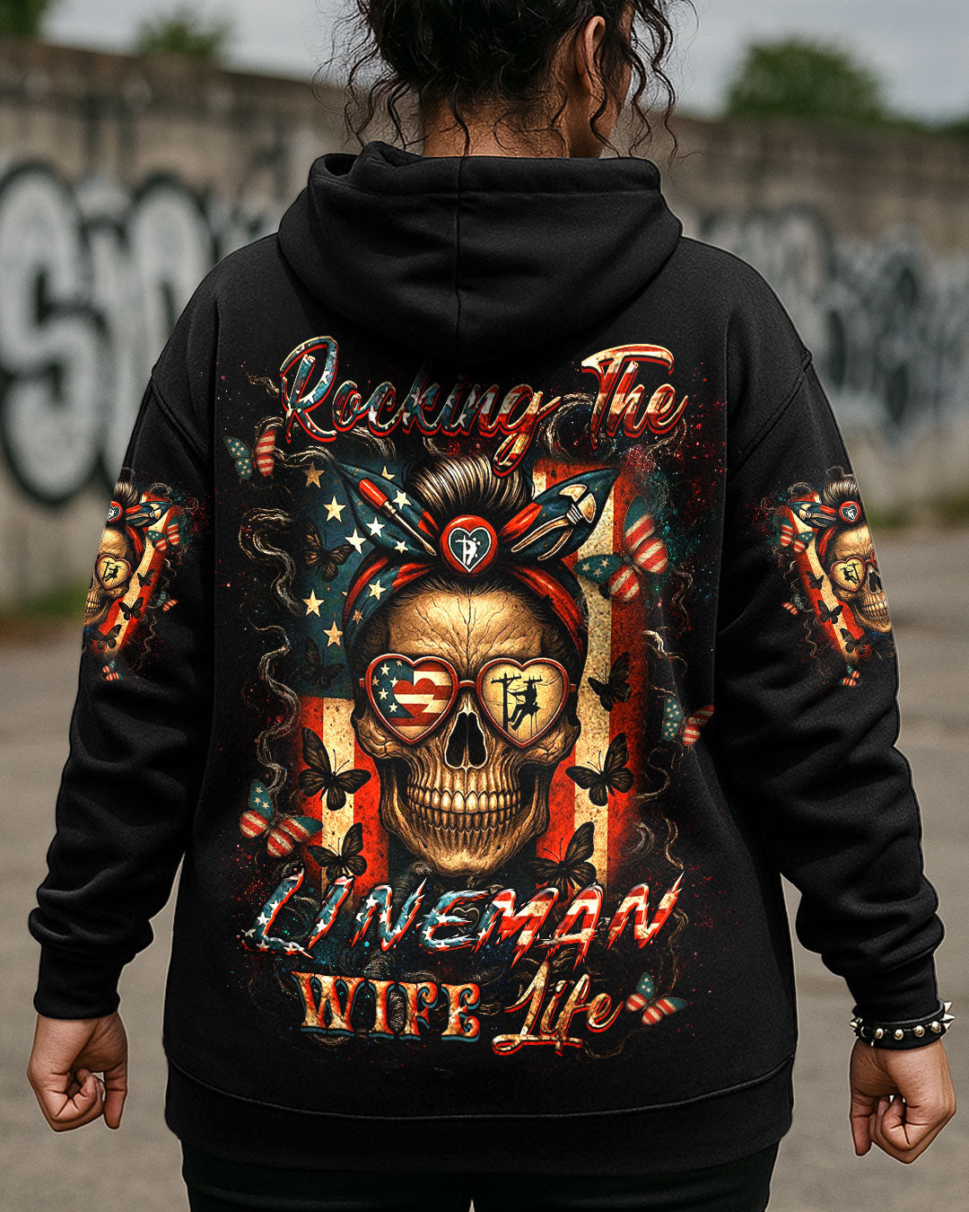BLISSCORNERS LINELIFE'S WIFE SKULL ALL OVER PRINT