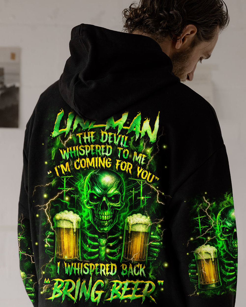 BLISSCORNERS ROCKING THE LINEMAN WIFE LIFE SKULL ALL OVER PRINT