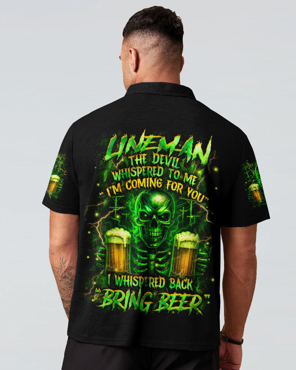 BLISSCORNERS ROCKING THE LINEMAN WIFE LIFE SKULL ALL OVER PRINT