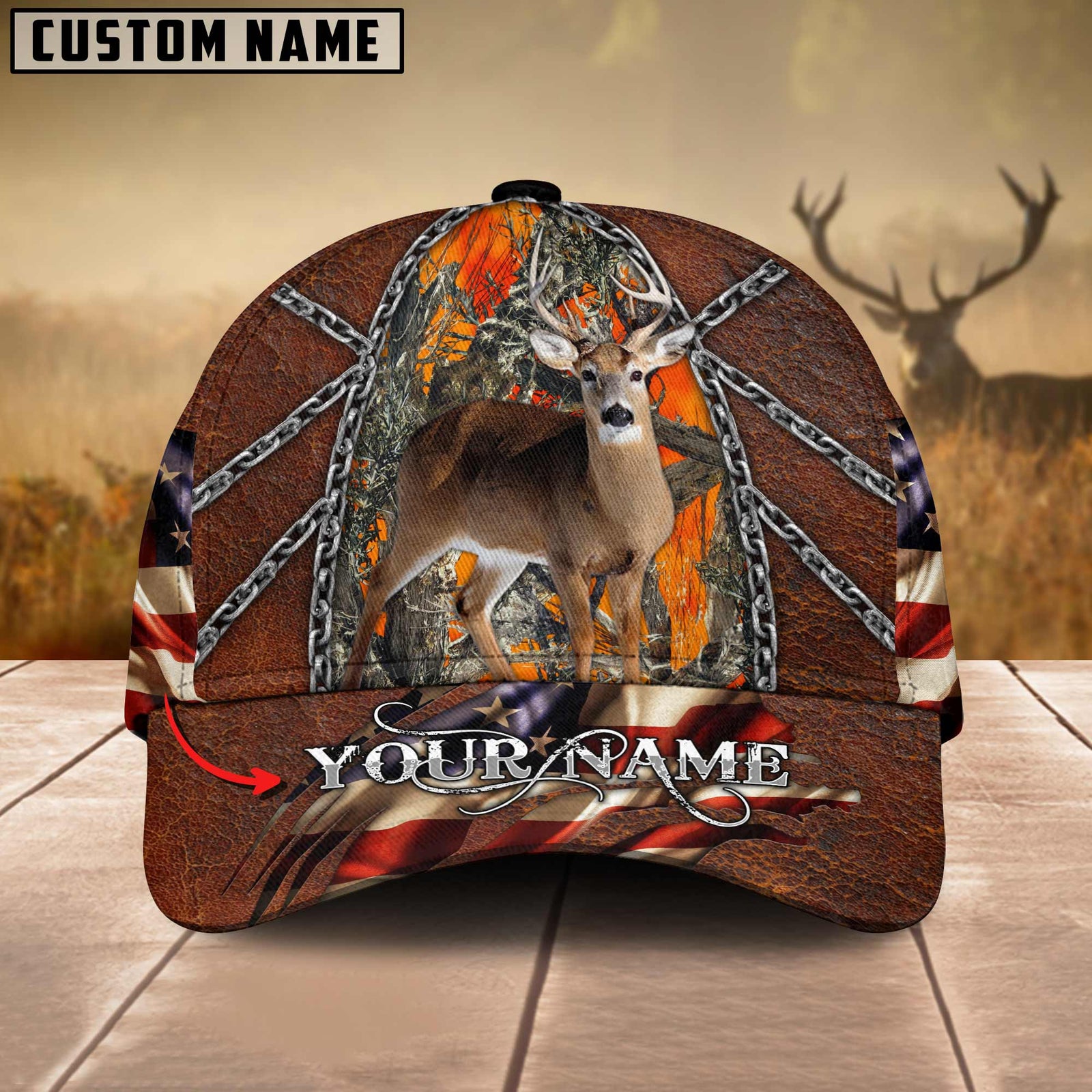 Blisscorners Deer Hunting American Wilderness Multicolor Option Personalized Cap