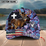 Blisscorners Cross America Hunting Deer Crack Camo Pattern Multicolor Option Personalized Cap