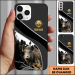 Blisscorners Hunting Forest Classic Personalized Name Phone Case