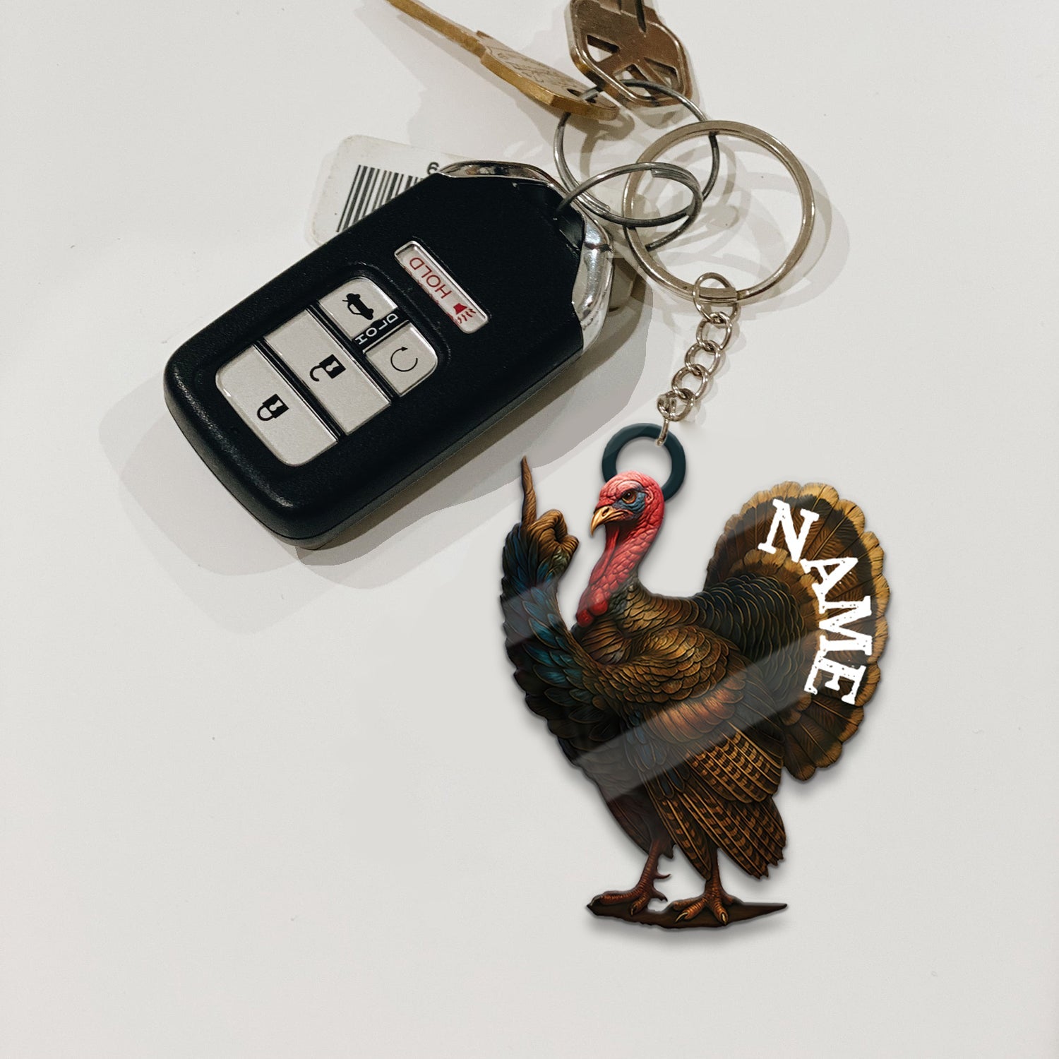 Blisscorners Personalized Funny Turkey Acrylic Ornament - Hilarious Christmas Decoration for Hunters LM0411