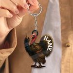 Blisscorners Personalized Funny Turkey Acrylic Ornament - Hilarious Christmas Decoration for Hunters LM0411