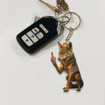 Blisscorners Personalized Funny Coyote Fukin' Finger Hunting Acrylic Christmas Ornament - Custom Gift for Hunters LM0411