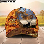 Blisscorners Hunting Forest Camo Sunset Scene Personalized Hat 3D Printed | Orange