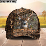Blisscorners Personalized Wild Buck Camo Ver2 Hunting 3D Cap, Perfect Gift for Hunter