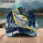 Blisscorners Tuna Fishing Cod Water Blue Customized Name 3D Cap