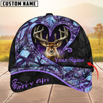 Blisscorners Deer Hunting The Best Love Deer Country Girls Pattern Multicolor Personalized Name 3D Cap