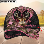 Blisscorners Deer Hunting The Best Love Deer Country Girls Pattern Multicolor Personalized Name 3D Cap