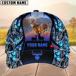 Blisscorners Deer Hunting Camouflage Pattern Multicolor Personalized Name 3D Cap