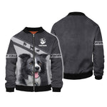 Blisscorners 3D Full Print Border Collie T-Shirts Personalized Name Gift For Dog Lovers