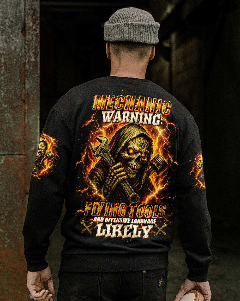 BLISSCORNERS NEVER MESS WITH TRUCK DRIVER ALL OVER PRINT