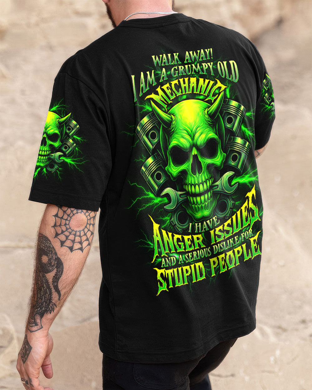 BLISSCORNERS YES I AM A PLUMBER SKULL ALL OVER PRINT