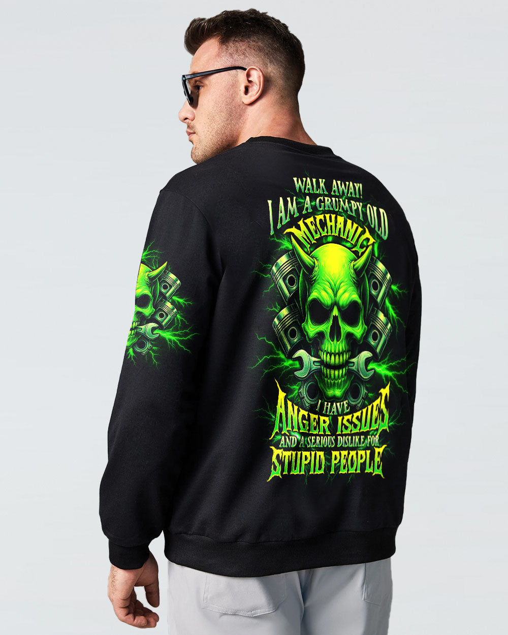 BLISSCORNERS YES I AM A PLUMBER SKULL ALL OVER PRINT