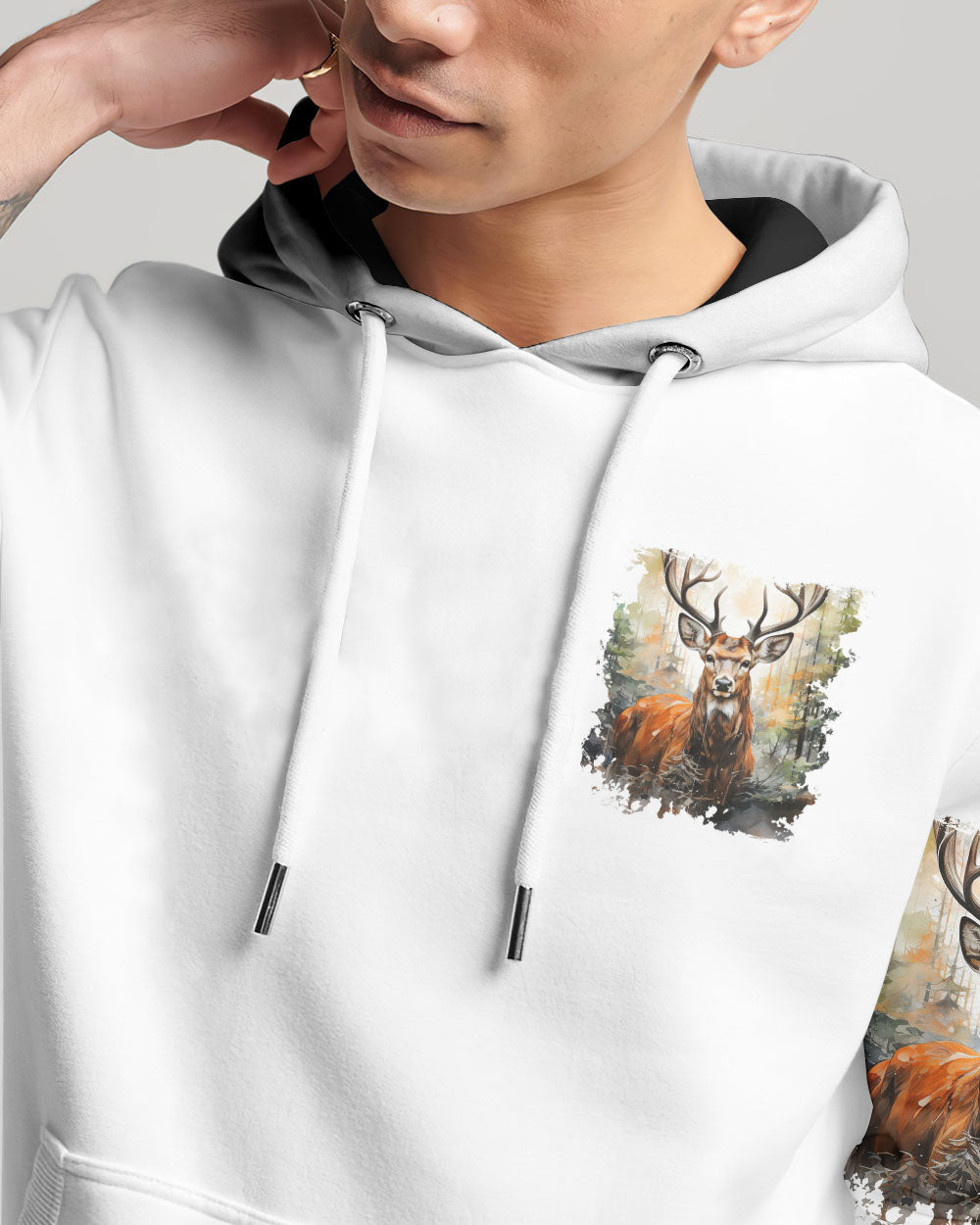 BLISSCORNERS THE CLOSER I GET TO NATURE DEER ALL OVER PRINT