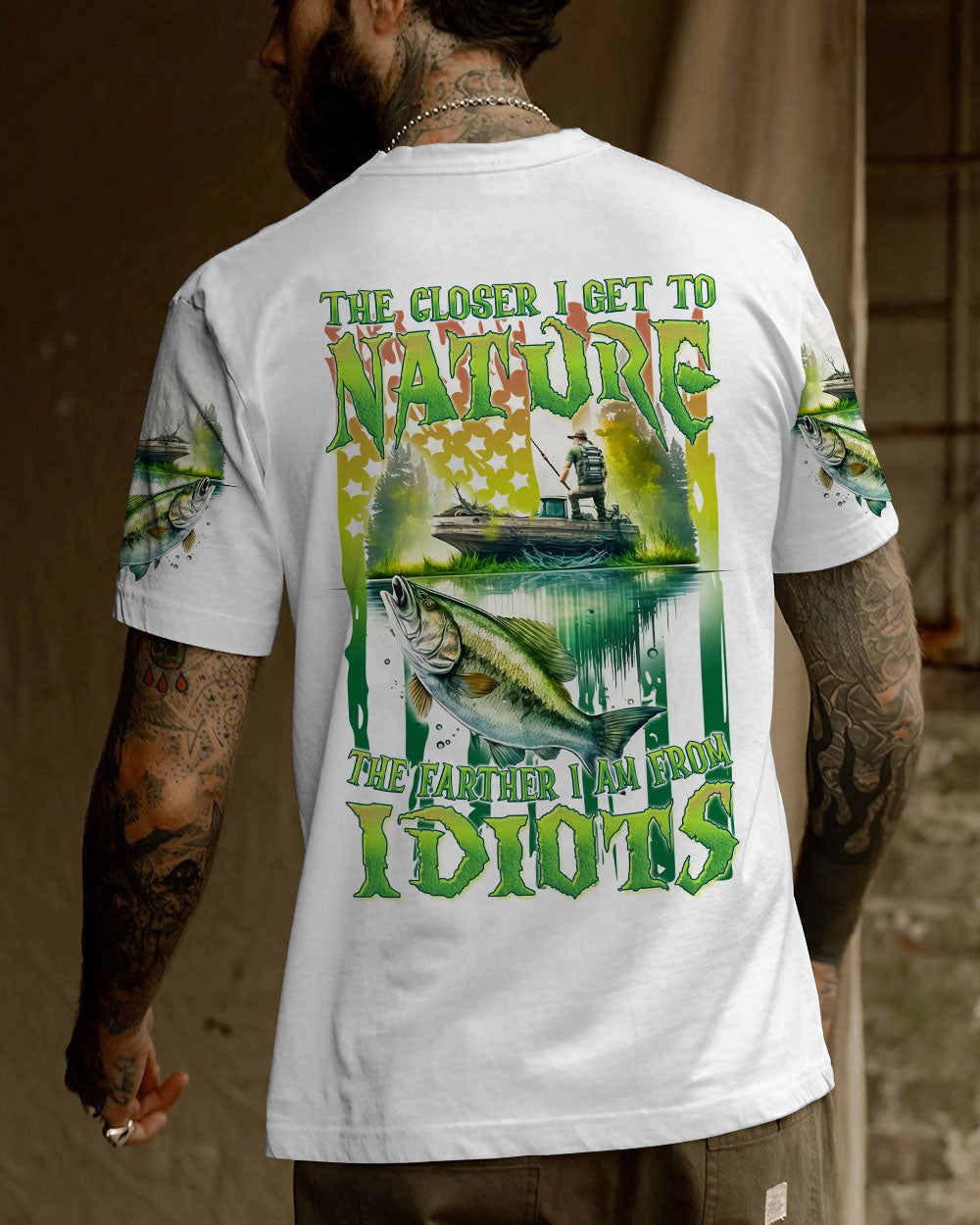 BLISSCORNERS THE CLOSER I GET TO NATURE FISHING ALL OVER PRINT
