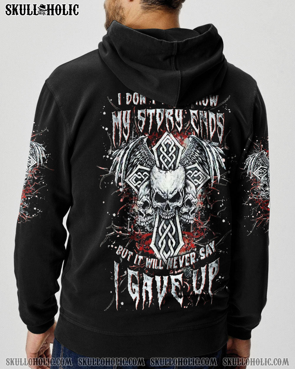 BLISSCORNERS I DON'T KNOW HOW MY STORY ENDS VIKING SKULL ALL OVER PRINT
