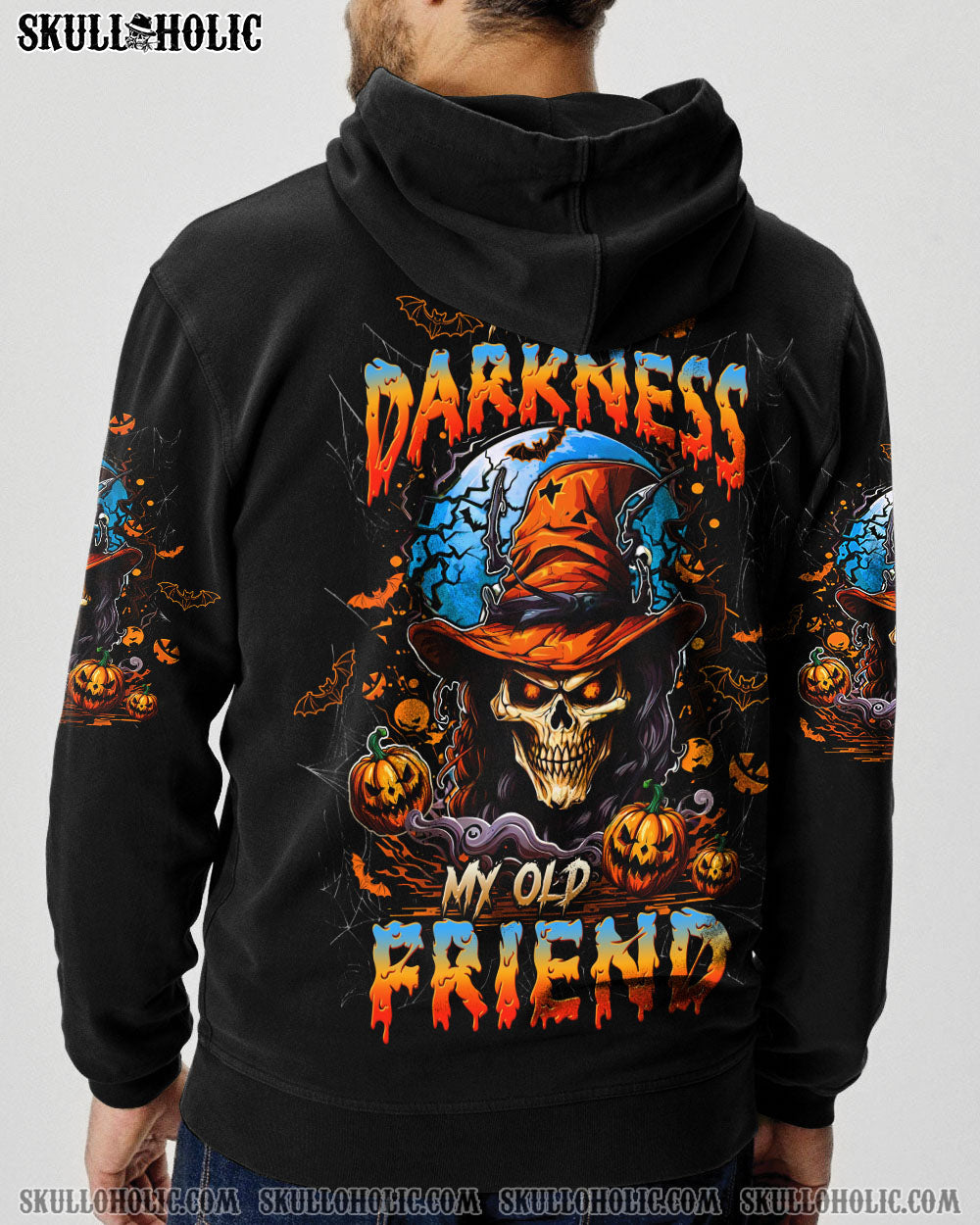 BLISSCORNERS HELLO DARKNESS MY OLD FRIEND HALLOWEEN ALL OVER PRINT