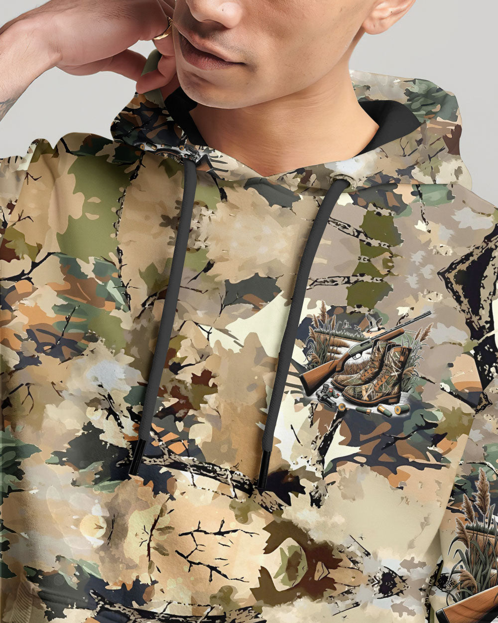 BLISSCORNERS IF I'M NOT HUNTING I'M THINKING ABOUT IT ALL OVER PRINT