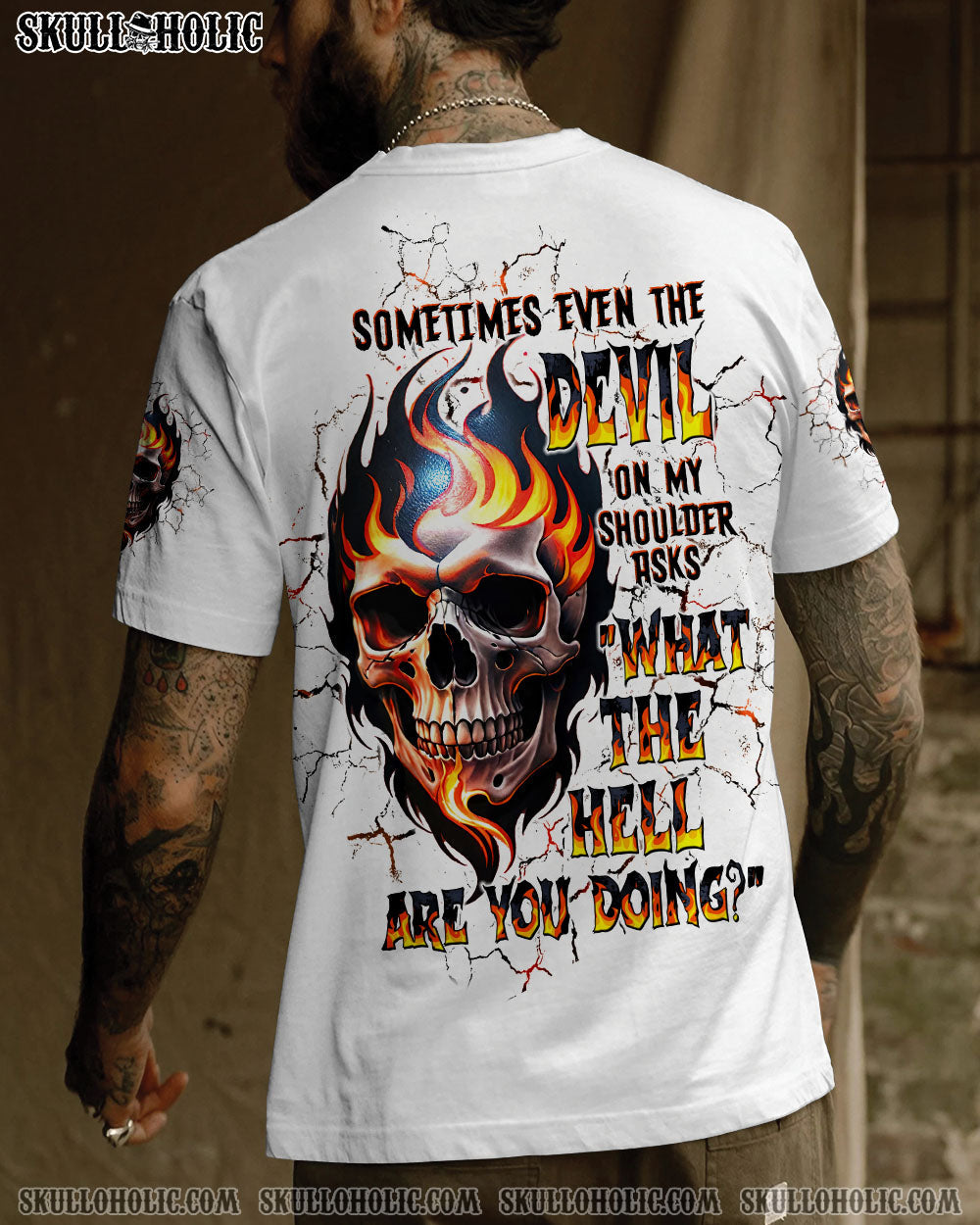 BLISSCORNERS SOMETIMES EVEN THE DEVIL ALL OVER PRINT