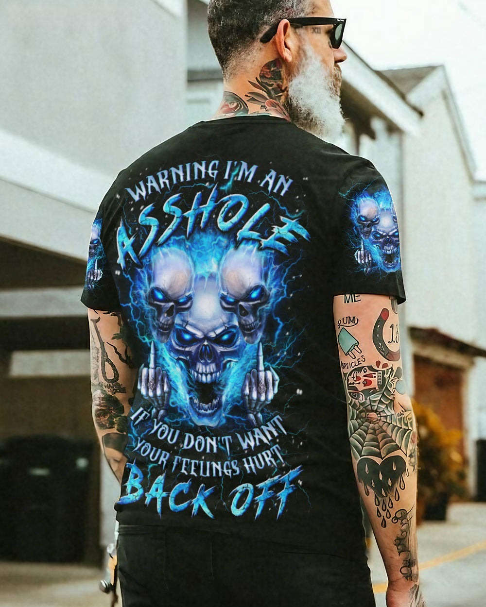 BLISSCORNERS WARNING I'M AN A SKULL ALL OVER PRINT