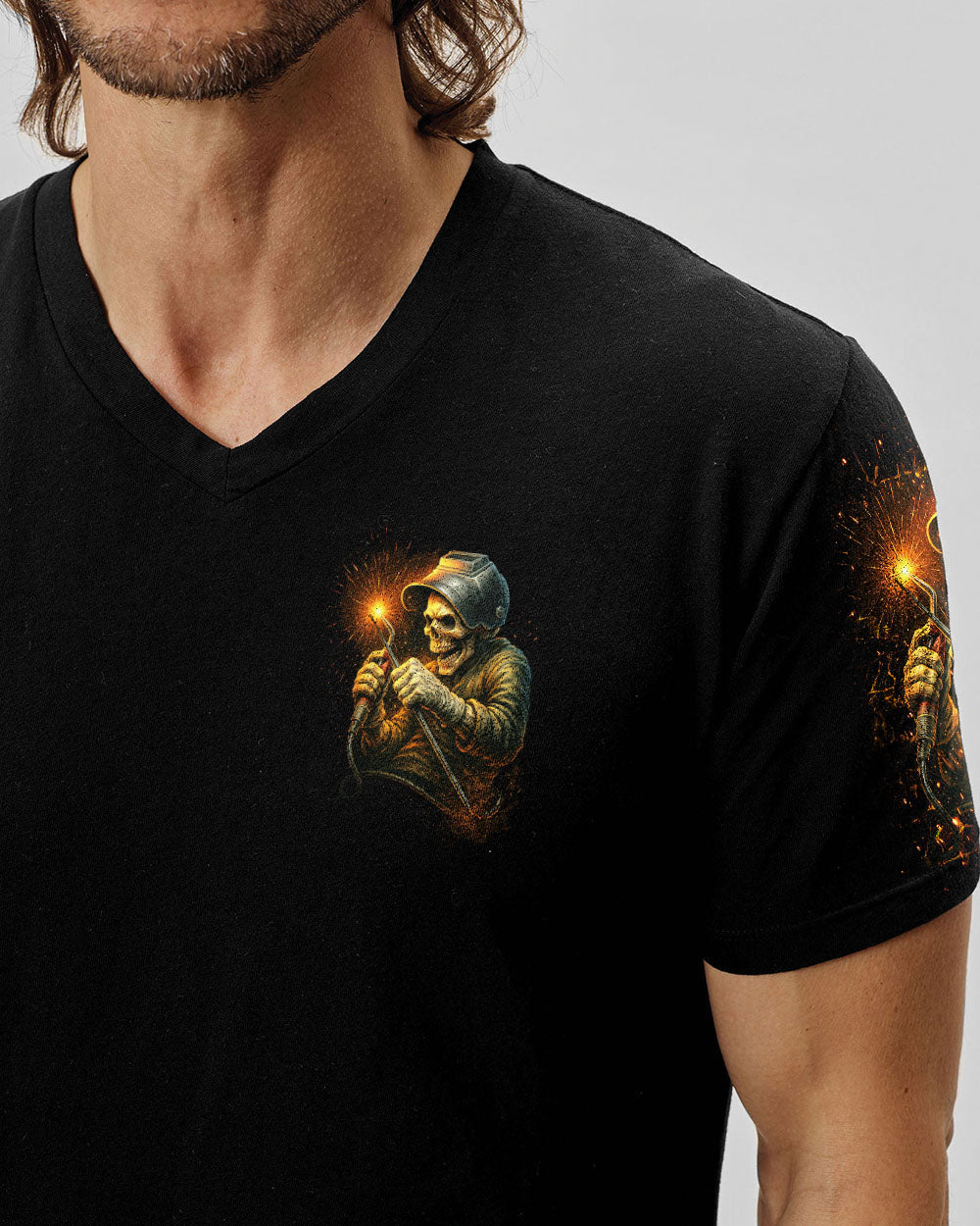 BLISSCORNERS MASTER OF FIRE WELDER SKULL ALL OVER PRINT