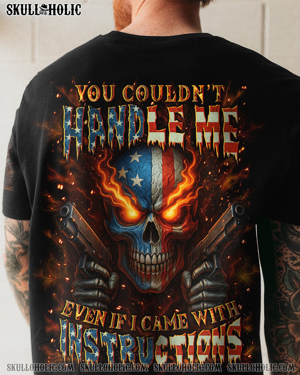 BLISSCORNERS YOU COULDN'T HANDLE ME SKULL ALL OVER PRINT